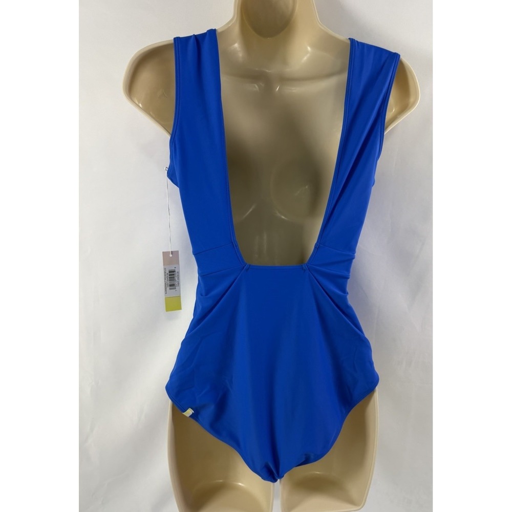 Summersalt Women's Size 6  One Piece Bathing Suit  Blue Scrunch Rouched Beach - Picture 4 of 8